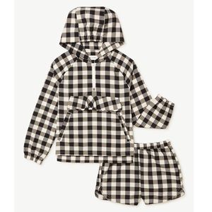 New Free Assembly Gingham Windbreaker and Short Set